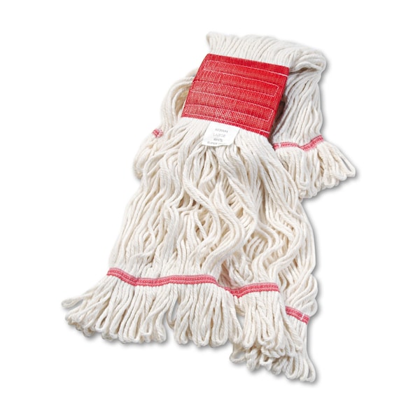 Boardwalk 5 in Looped-End Wet Mop, White, Cotton/Synthetic, PK12, BWK503WHCT BWK503WHCT - main